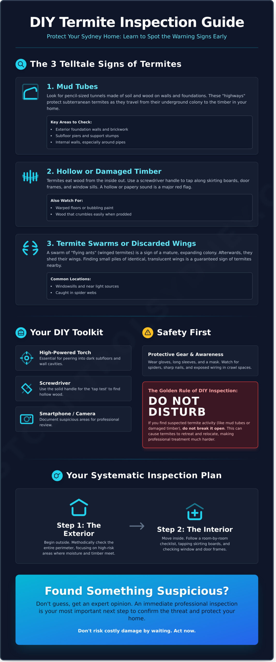 How to Check for Termites Yourself: A Homeowner’s Guide - Infographic