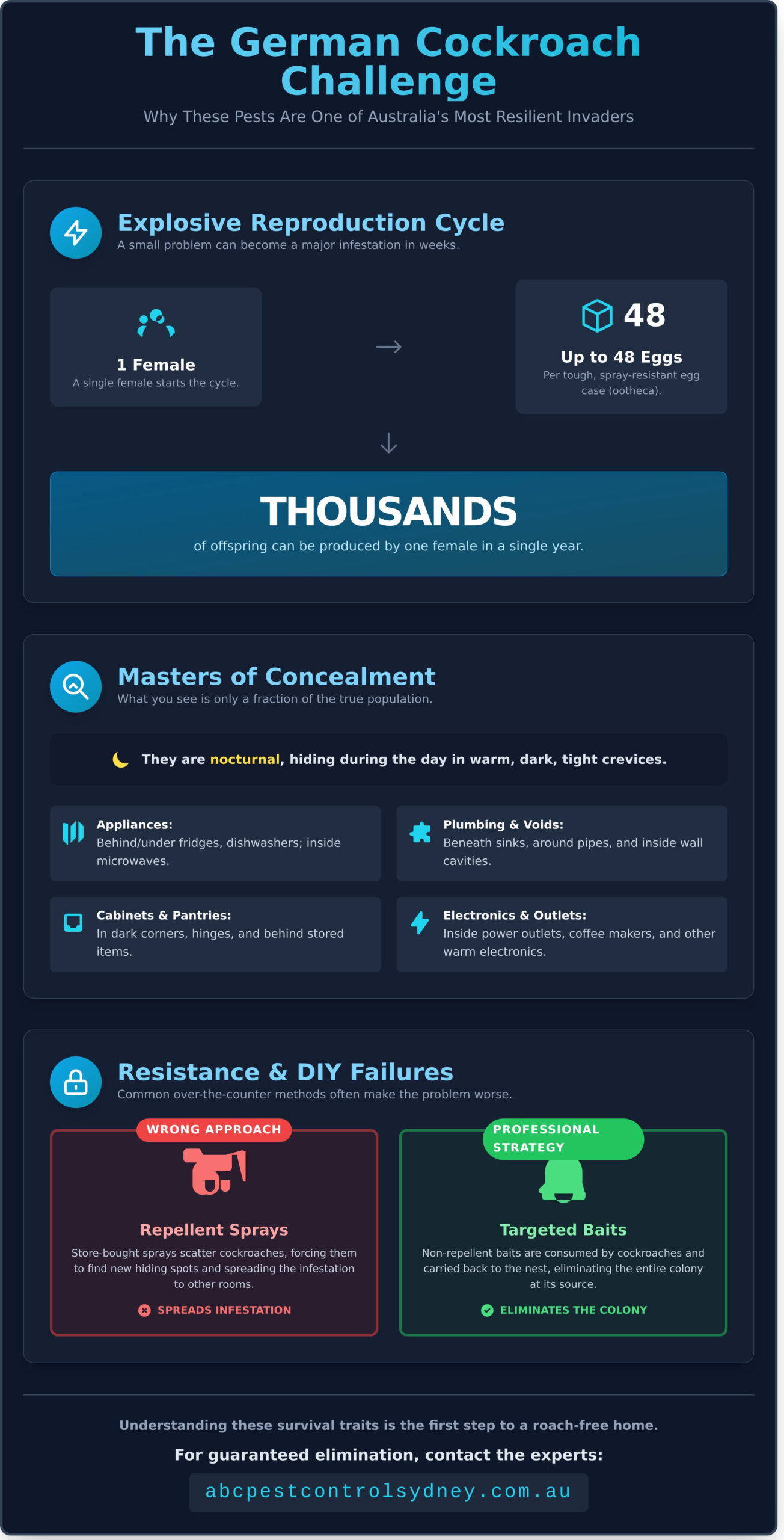 How to Get Rid of German Cockroaches: A Complete Guide - Infographic