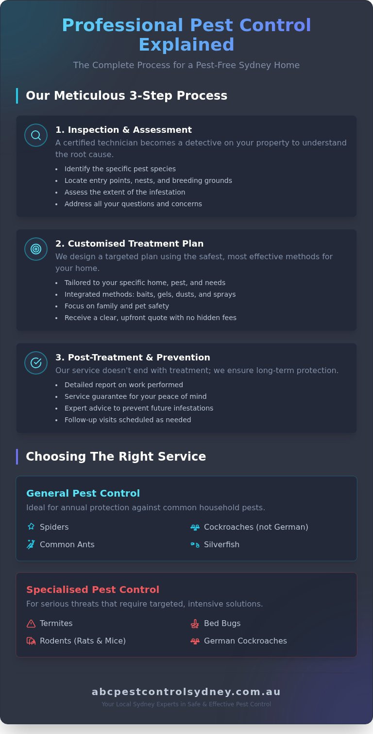 Professional Pest Control Services: A Guide to Protecting Your Sydney Home - Infographic
