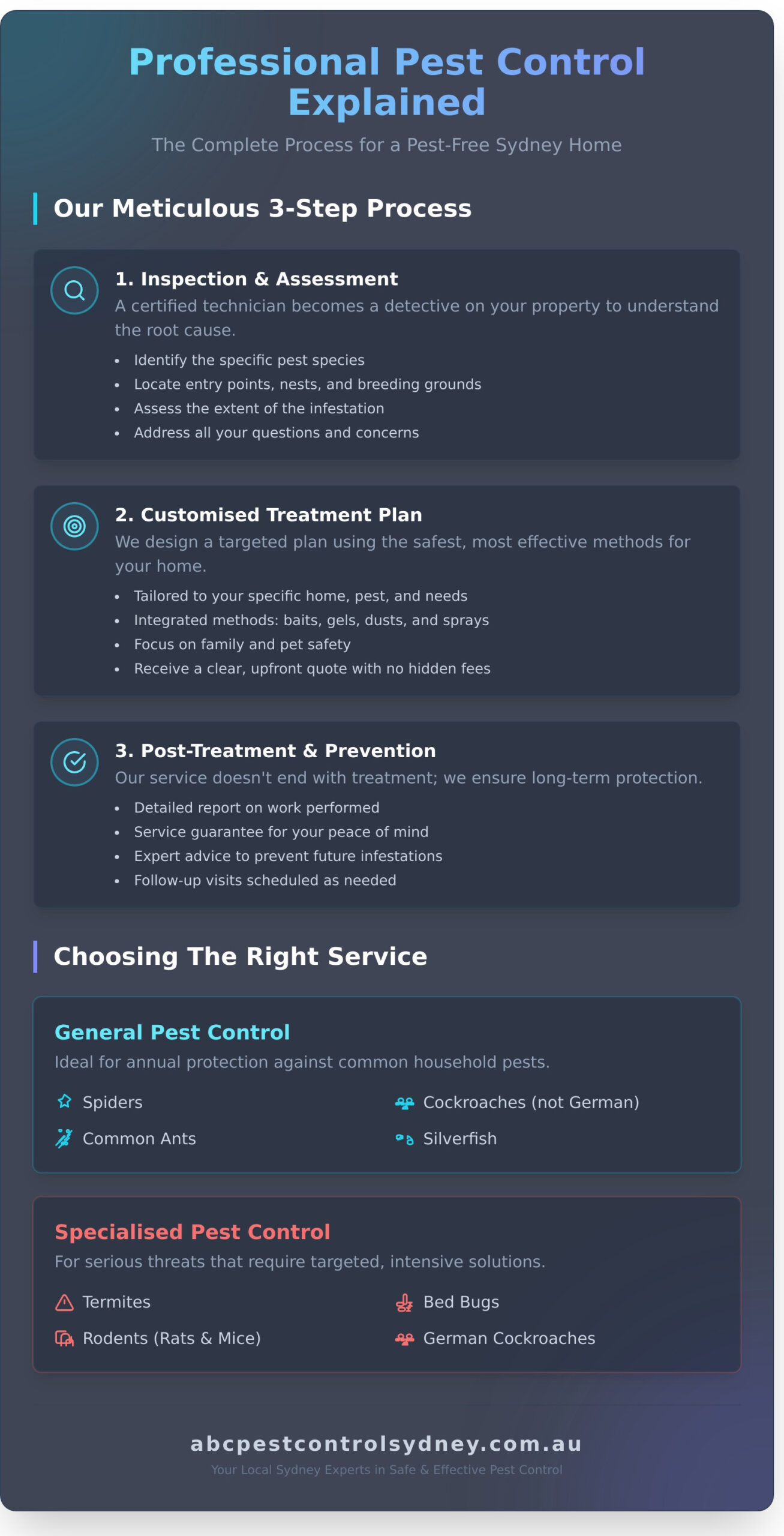 Professional Pest Control Services: A Guide to Protecting Your Sydney Home - Infographic