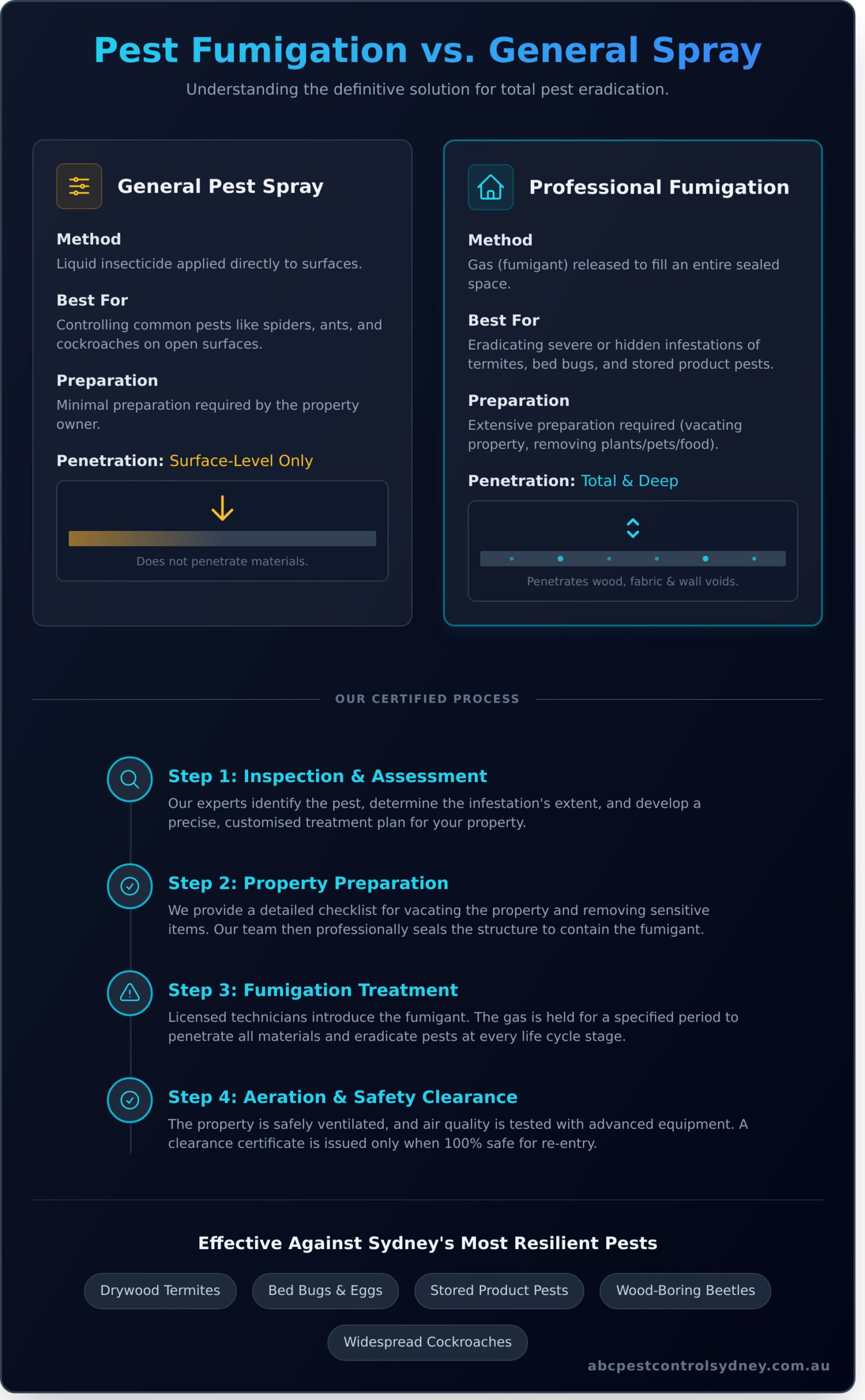 Professional Pest Fumigation in Sydney: A Complete Guide - Infographic