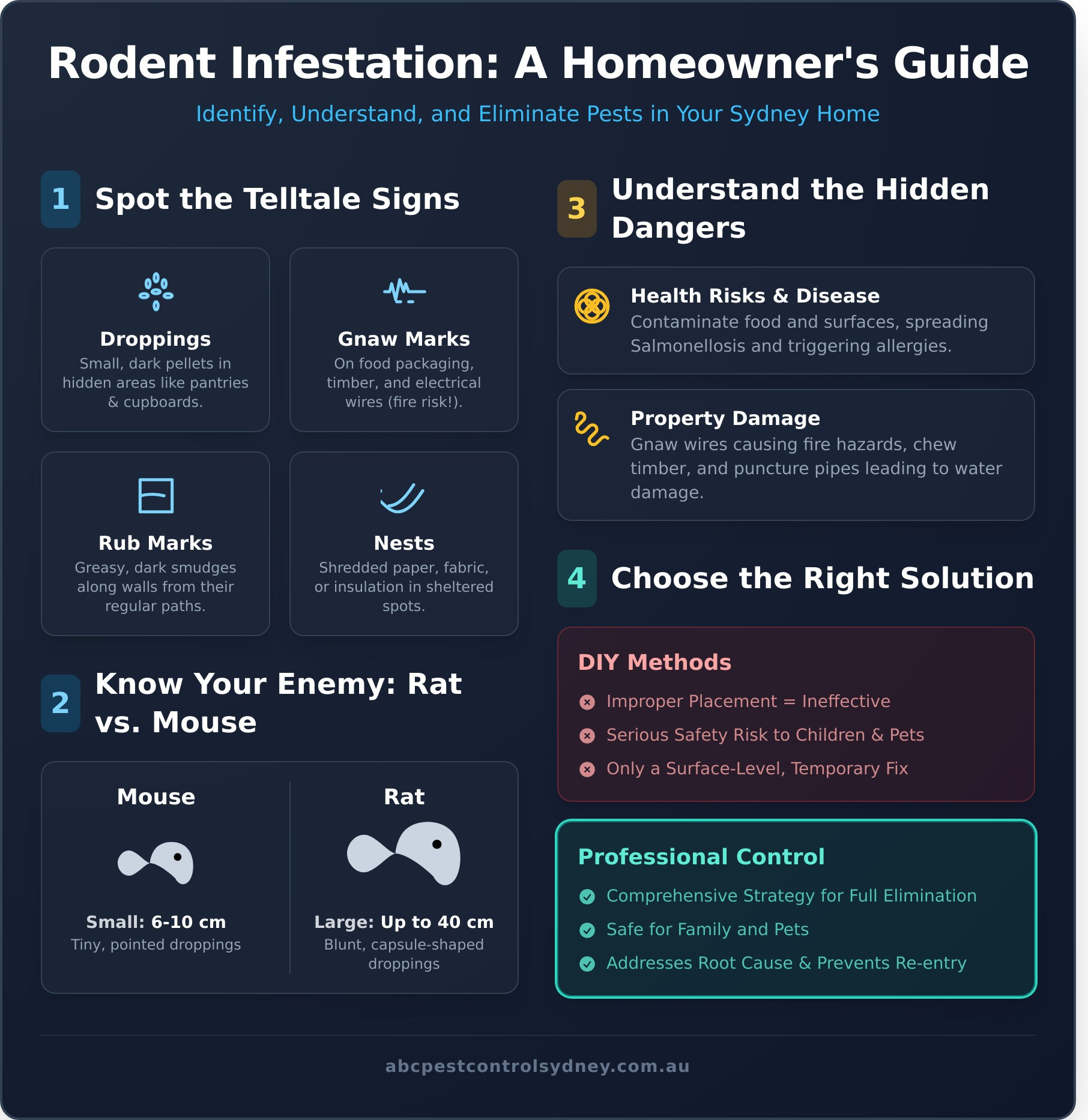 Your Complete Guide to Safe & Effective Rodent Control in Sydney - Infographic
