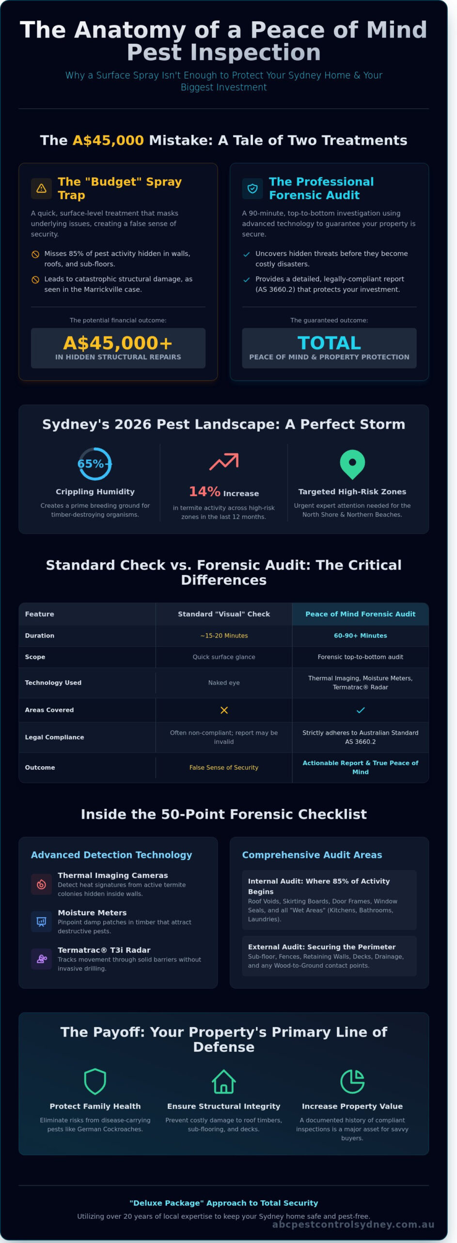 Peace of Mind Pest Inspection: The Ultimate Guide to Protecting Your Sydney Property in 2026 - Infographic
