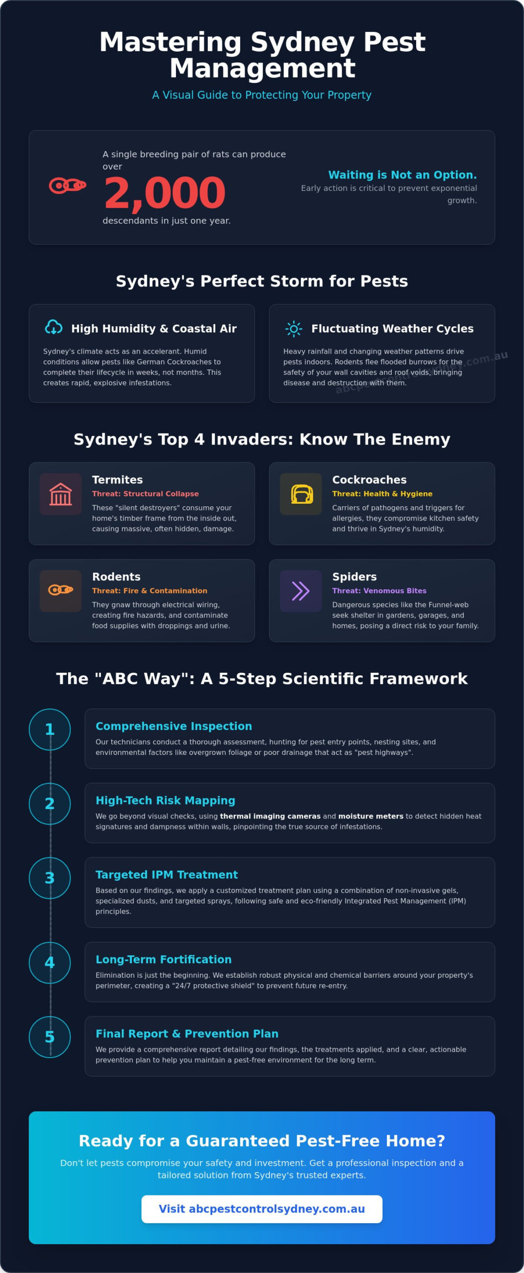 Pest Control Sydney: The Complete 2026 Homeowner’s Protection Guide - Infographic