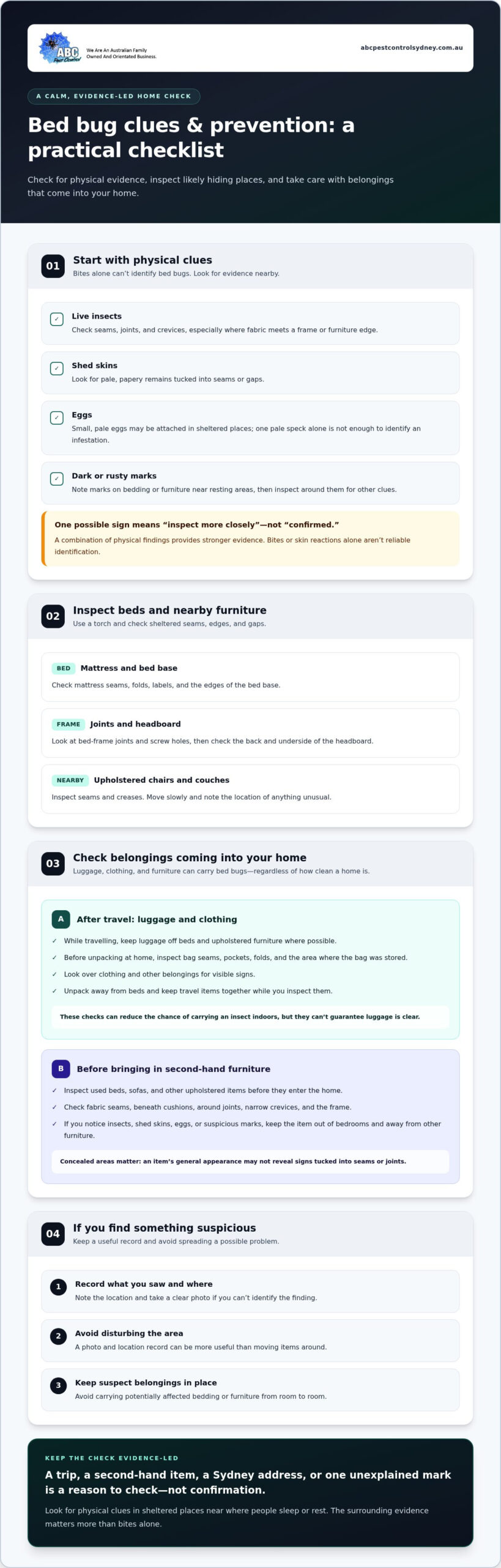Professional Bed Bug Protection for Sydney Homes - Infographic